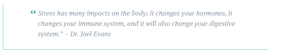 Stress Quote Joel Evans