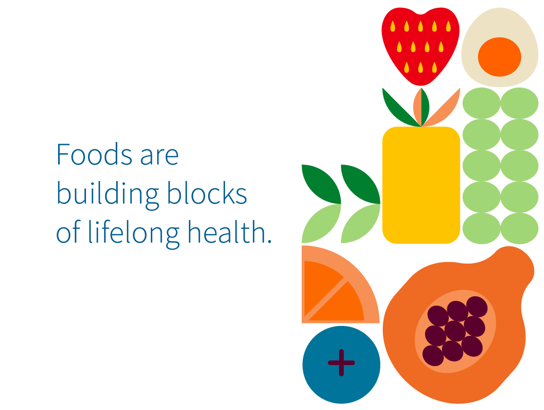 Foods are building blocks of lifelong health
